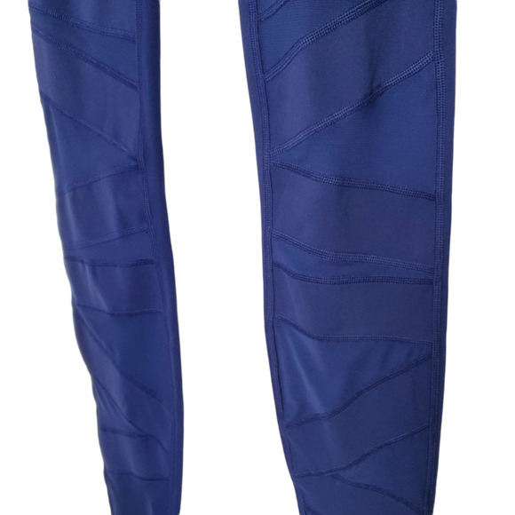 Lululemon Wunder Under Tech Mesh Pants Leggings 4 Hero Blue Full On Luon - Picture 6 of 9